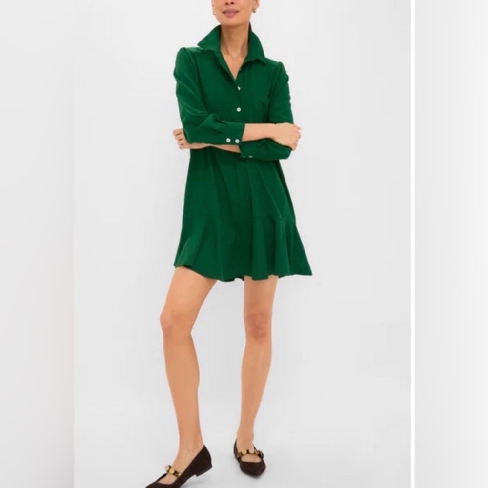 NWOT Tuckernuck Button Up Long Sleeve Mini Callahan Shirt Dress Cottage Preppy